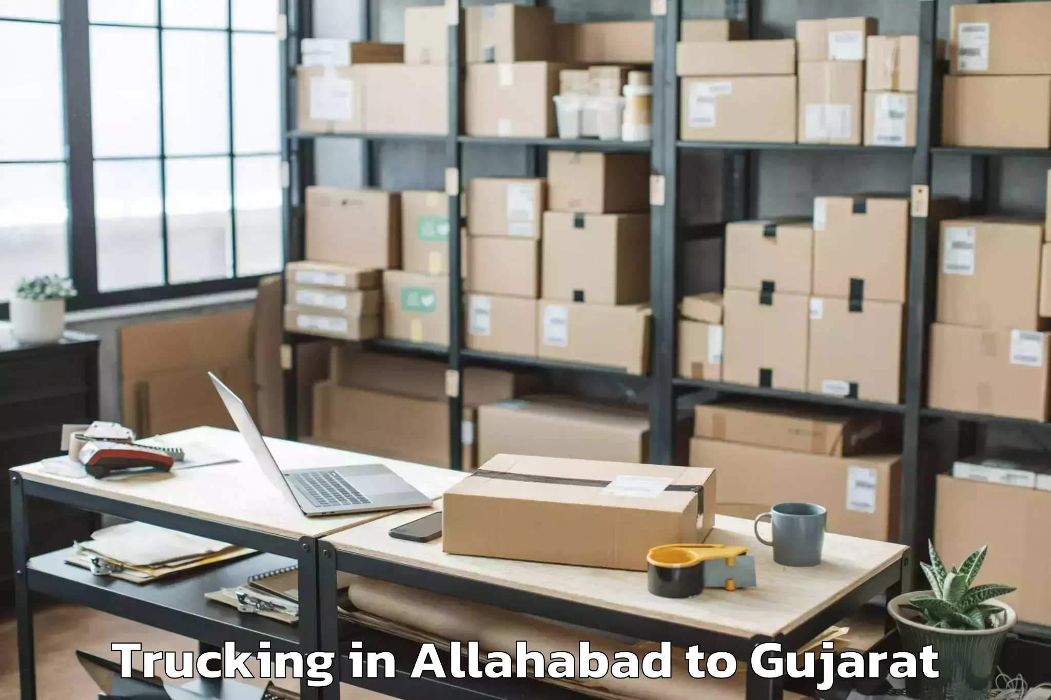 Quality Allahabad to Visnagar Trucking